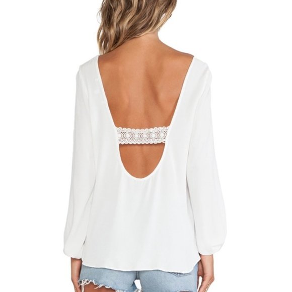 Lovers + Friends Tops - Lovers + Friends Starlette Blouse White size small